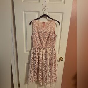 AngelEye London Blush Pink Fit-and-Flare Prom Dress